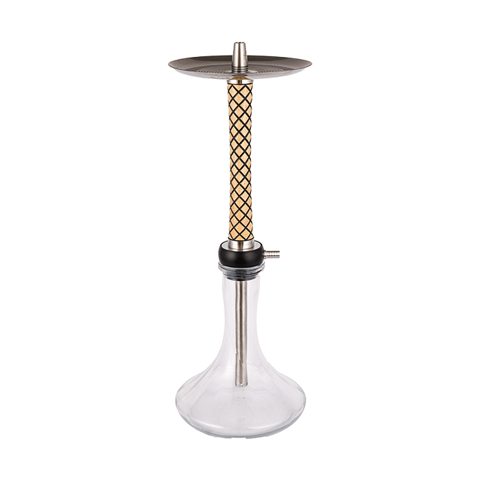 What are the unique design features and user experience of Transparent Glass Single-Hole Hookah?