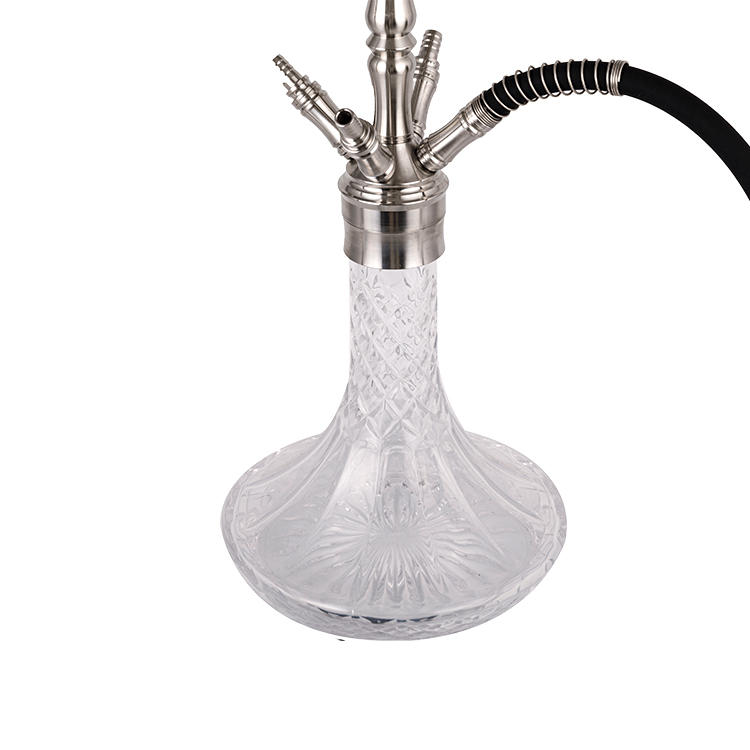 Does the portable hookah set come with a battery-operated heating element or other electronic features?