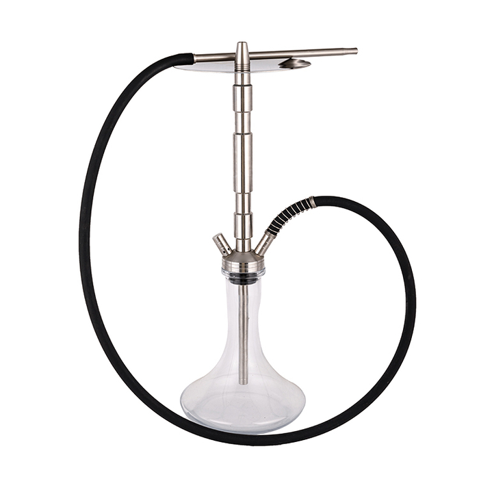 Does the portable hookah set come with a flexible, washable or collapsible hose?