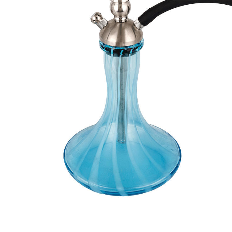 Glass and Wood Pipe Hookah